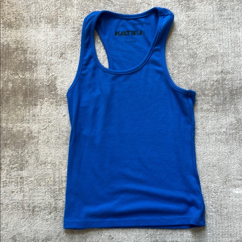 Katie J Royal Blue Tank Top Kids XL